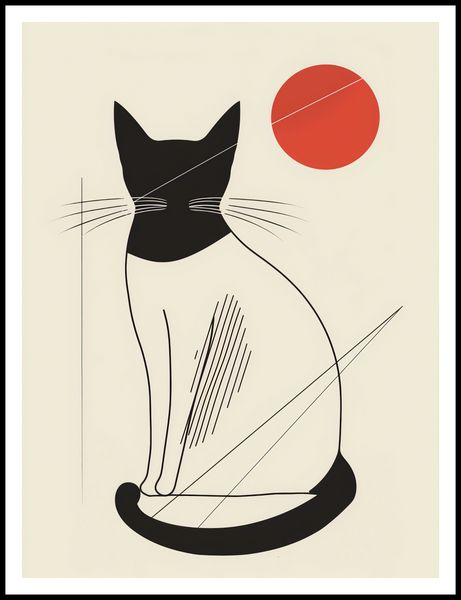 Plakat 75x100cm Czerwony Krąg zdjęcie 3