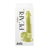 dildo żelowe perłowe pearl złote 20,5 cm
