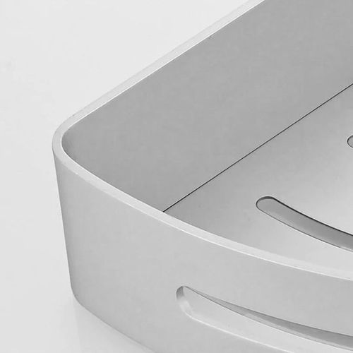 PÓŁKA ŁAZIENKOWA POD PRYSZNIC NAROŻNA SREBRNA ŚCIENNA PRYSZNICOWA KPL 2szt na Arena.pl