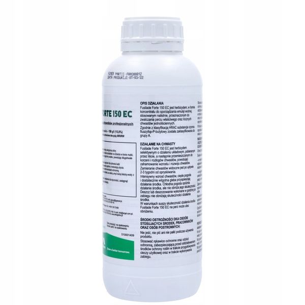 FUSILADE FORTE 150EC 1L CHWASTNICA PERZ MIOTŁA ŚRODEK CHWASTOBÓJCZY CHWASTY zdjęcie 10