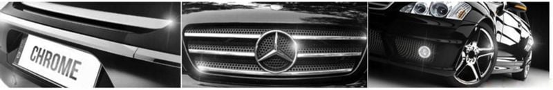 1995-2002 RANGE ROVER - LIstwy chrom grill chromowan zdjęcie 2