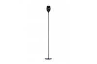 Podłogowa lampa pokojowa Izza stojąca szklana czarny połysk