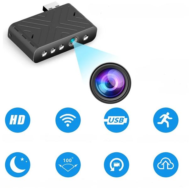 Mini szpiegowska kamera WIFI P2P FULL HD nocne IR zdjęcie 2