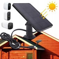 ŁADOWARKA DO PANELU SŁONECZNEGO DO KAMERY BEZPIECZEŃSTWA, CIĄGŁE ZASILANIE