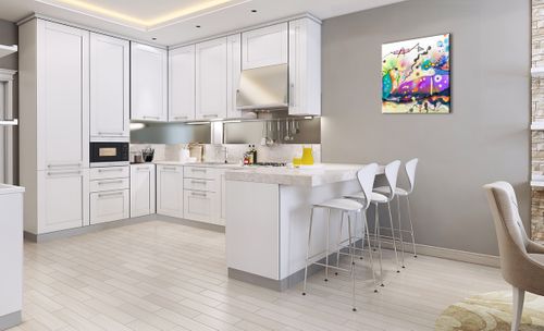 Obraz Na Płótnie - Ryby Pastele  - 60X60 Cm - Ac60X60-4096 na Arena.pl