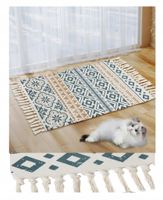 Dywanik Boho 60X90Cm Dywan Ozdobny Z Frędzlami Do Wnętrz Loft Bawełniany