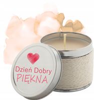 Oryginalne świeczki zapachowe na Dzień Kobiet upominek z nadrukiem UV