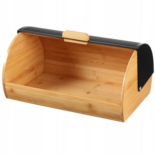 CHLEBAK NA CHLEB BUŁKI PIECZYWO POJEMNIK CZARNY BAMBUS DUŻY NÓŻ DO na Arena.pl