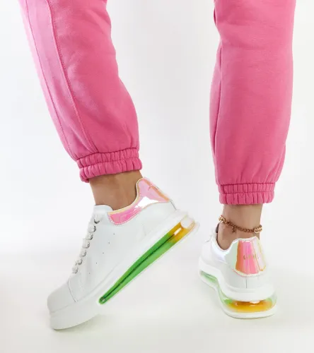 Białe sneakersy na platformie GOE NN2N4029 36 na Arena.pl
