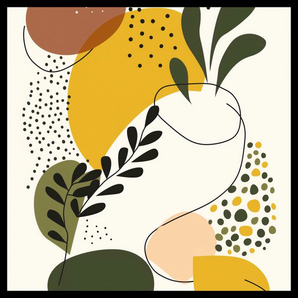 Plakat 40x40cm Botaniczne Impresje zdjęcie 2