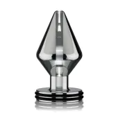 electrastim maxi plug l - anatomiczny korek intymny elektro, czarny
