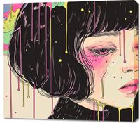 Obraz 100x90cm Strugi Kolorów