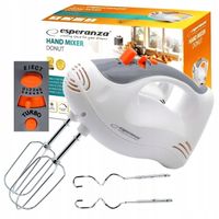 Mikser ręczny Esperanza Donut 250 W biały