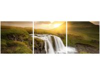 90X30CM ISLANDZKI KRAJOBRAZ TRÓJ OBRAZ