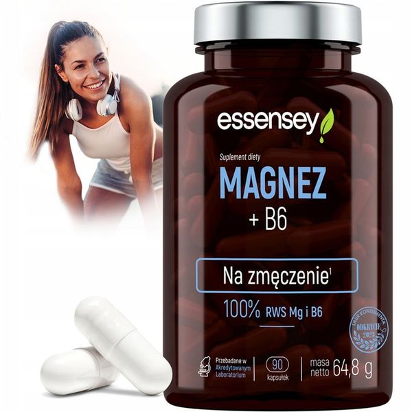 MAGNEZ 100% RWS COMPLEX 4 FORMY + WITAMINA B6 ZMĘCZENIE SKURCZE CYTRYNIAN zdjęcie 2