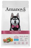 Hipoalergiczna karma dla psów z alergią pokarmową - Amanova 70% ŁOSOŚ 10kg