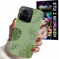 ETUI CASE DO XIAOMI NOTE 12 4G - LIŚCIE WZORY DLA KOBIET KWIATY RÓŻE