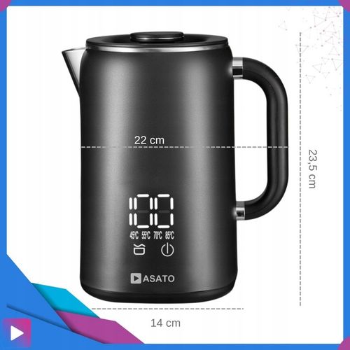 Czajnik Elektryczny z Wyświetlaczem 1,7L Dotykowy Regulacja Temperatury na Arena.pl