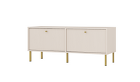 Nowoczesna Komoda RTV 2 Klapy TORO Beż 120 cm LP 3 kolory