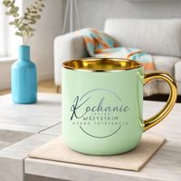 Kochanie, jesteś wszystkim czego potrzebuję elegancki kubek zielony PREZENT