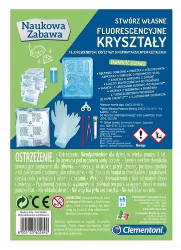 fluorescencyjne kryształy clementoni 5842 na Arena.pl