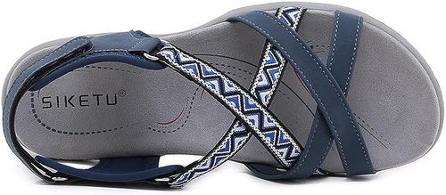 Sandały Damskie Letnie Gladiatorki na Rzep Kolorowe Wzory Rozmiar 38 na Arena.pl