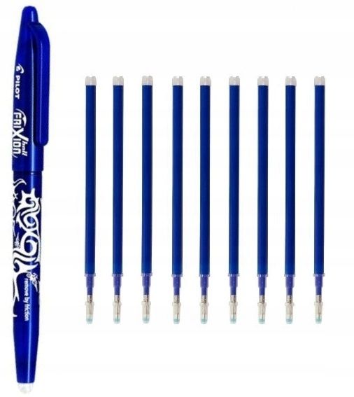 DŁUGOPIS PILOT FRIXION + 9 WKŁADÓW ZAMIENNIK zdjęcie 1
