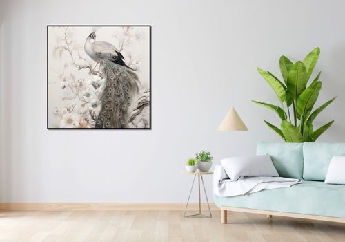 Plakat 100x100cm Pawia Gracja na Arena.pl