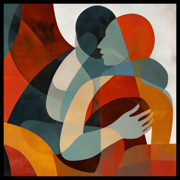 Plakat 70x70cm Objęcia zdjęcie 2