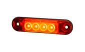 Lampa LED obrysowa tylna czerwona SLIM LD2329