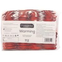 prezerwatywy pasante warming rozgrzewające żebrowane 144 szt
