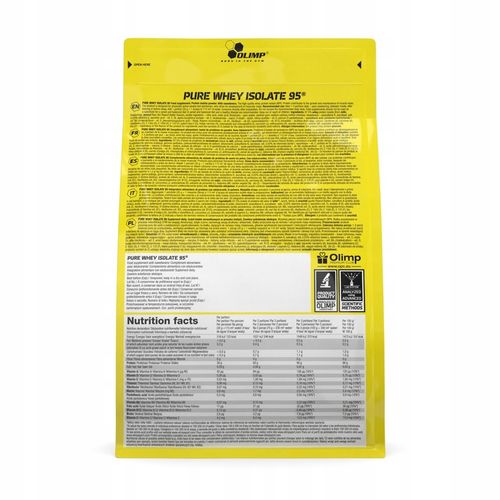 OLIMP PURE WHEY ISOLATE 95 600g IZOLAT BIAŁKA ODŻYWKA BIAŁKOWA WPI na Arena.pl