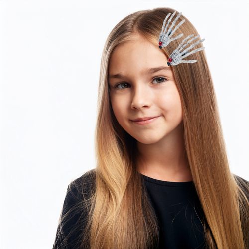 SPINKI DO WŁOSÓW HALLOWEEN KOŚCIOTRUP KOŚCI CZASZKA 3D DODATEK DO STROJU na Arena.pl