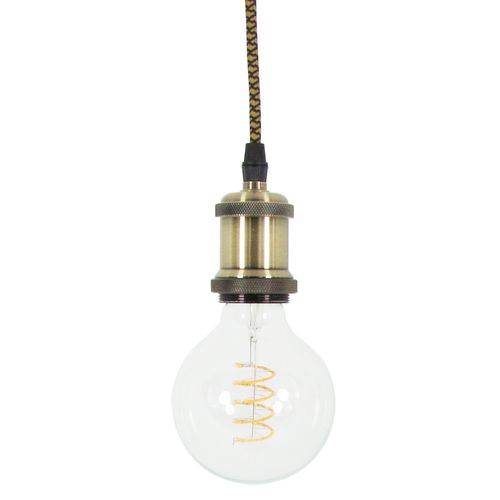 LAMPA WISZĄCA PAJĄK 1  RETRO METALOWA - CZARNA E27 na Arena.pl