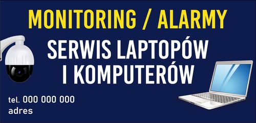 BANER REKLAMOWY projekt 130x80 cm KLIMATYZACJA na Arena.pl