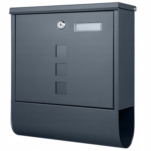 SKRZYNKA POCZTOWA NA LISTY POCZTĘ GAZETY TUBA WIZJER NOWOCZESNA ANTRACYT na Arena.pl