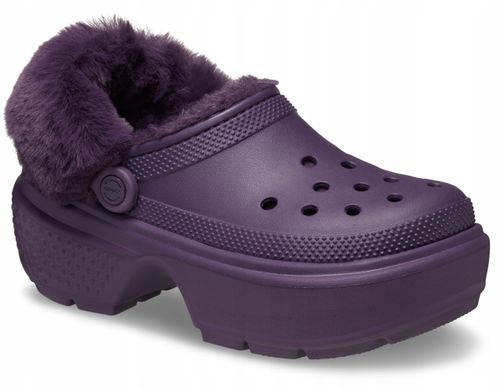 Crocs Damskie Ocieplane Chodaki Buty Platforma Stomp Lined Clog 42-43 na Arena.pl
