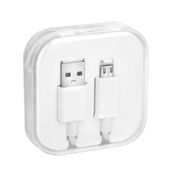 Kabel USB A do Micro USB 1A BOX 1 m biały