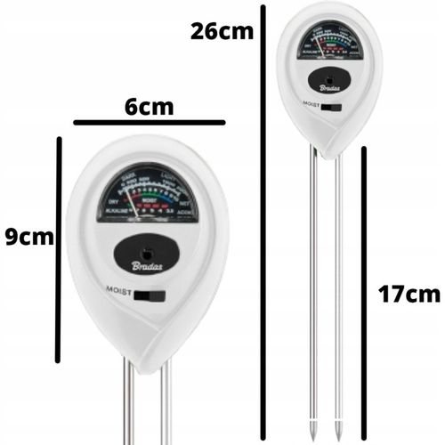 MIERNIK CZUJNIK WILGOTNOŚCI GLEBY ZIEMI TESTER PODŁOŻA PODLEWANIA na Arena.pl