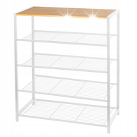 SZAFKA NA BUTY STOJAK PÓŁKA ORGANIZER DUŻA 5 POZIOMOWA 80x30x73 cm BIAŁA