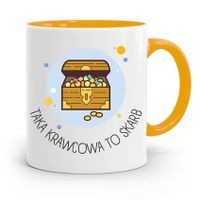 Kubek Żółty Dla Krawcowej Taka Krawcowa To Skarb Z Nadrukiem Ze Zdjęciem