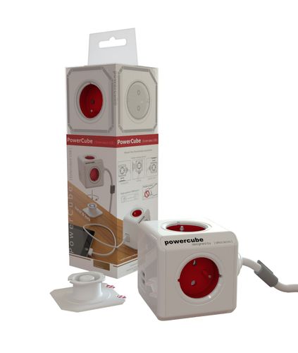 Listwa 1.5m allocacoc PowerCube 4 gniazda +2xUSB 2.1A 150cm na Arena.pl