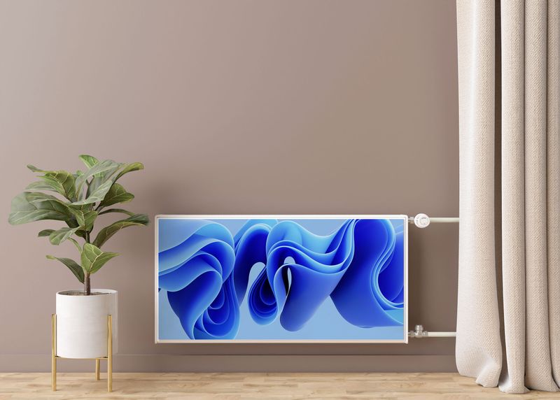 MASKOWNICA Magnetyczna Kaloryfer Niebieska Fala Abstrakcja 110cm x 60cm zdjęcie 7