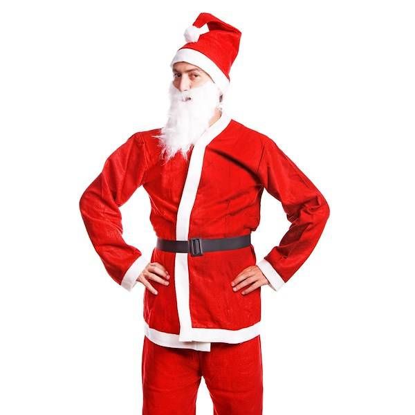 Strój Mikołaja 5 elementów, kostium czerwony zdjęcie 4