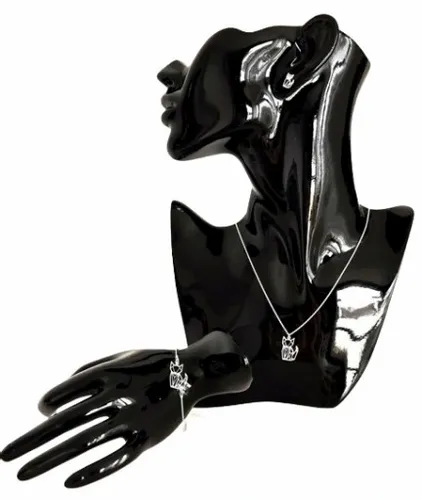 KOMPLET BIŻUTERII SREBRNEJ Z KOTKIEM KOTY KOTKI ORIGAMI 925 na prezent na Arena.pl