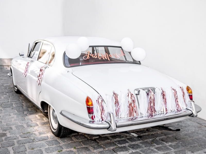 Zestaw dekoracji samochodowych - Just Married zdjęcie 1