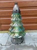 Choinka lampion zielony znicz świąteczny piękny duży Znicz Tęczowy DRZEWKO
