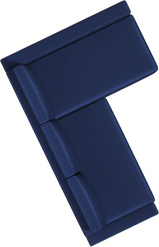 Pokrowiec na sofę Friheten z narożnikiem lewostronnym welurowy niebieski na Arena.pl