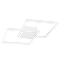 Przysufitowa lampa salonowa Paso squares LED 42W 3000K biała