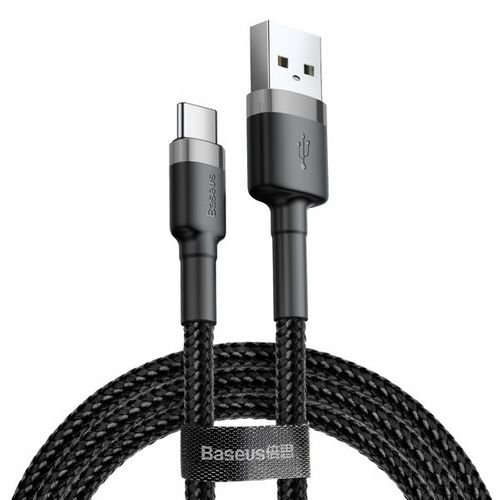 Kabel Baseus Kevlar USB do Type-C, 2A, 2 metry, szaro - czarny na Arena.pl